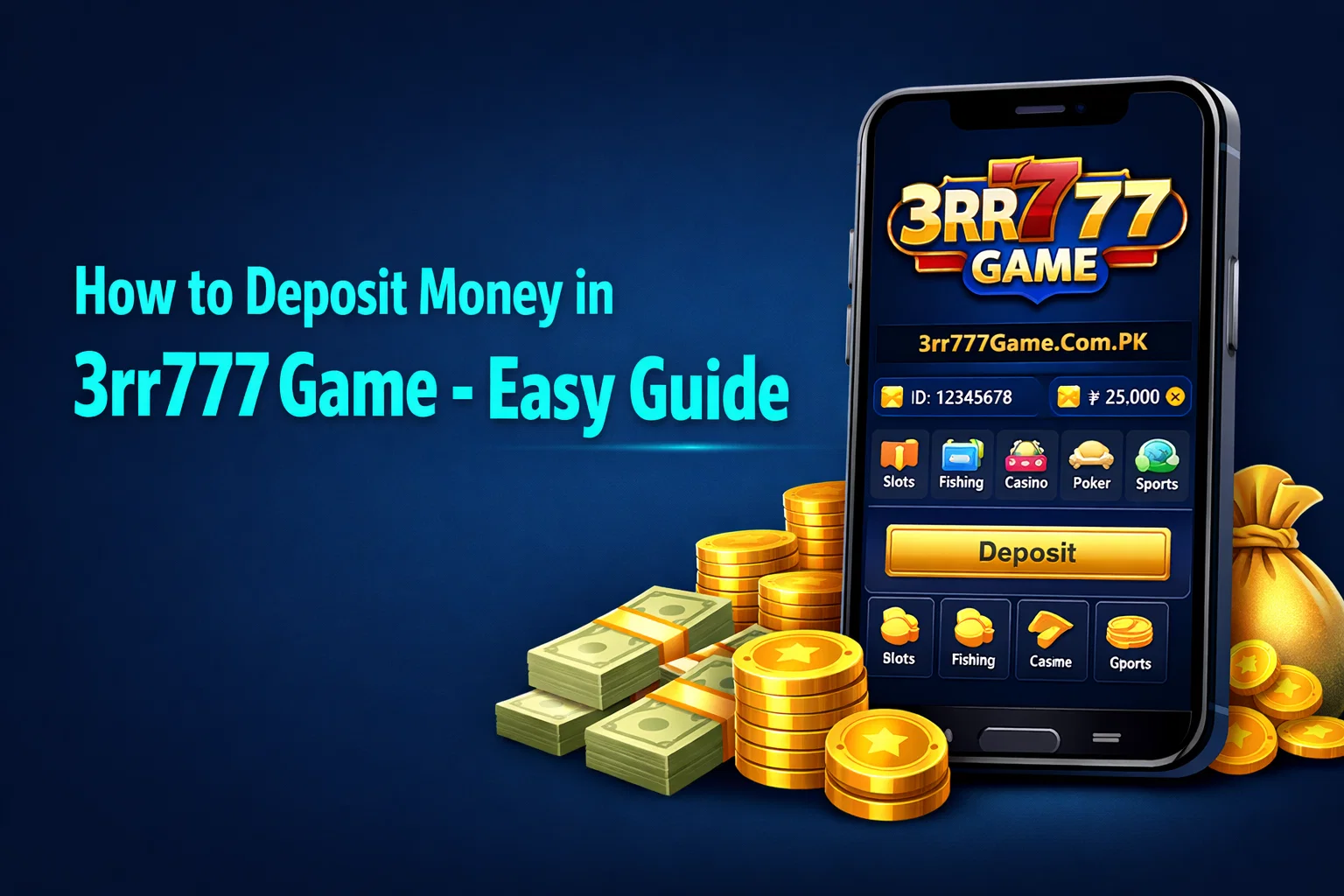 How to Deposit Money in 3rr777 Game