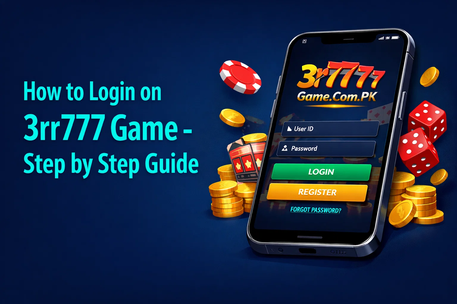 How to Login on 3rr777 Game