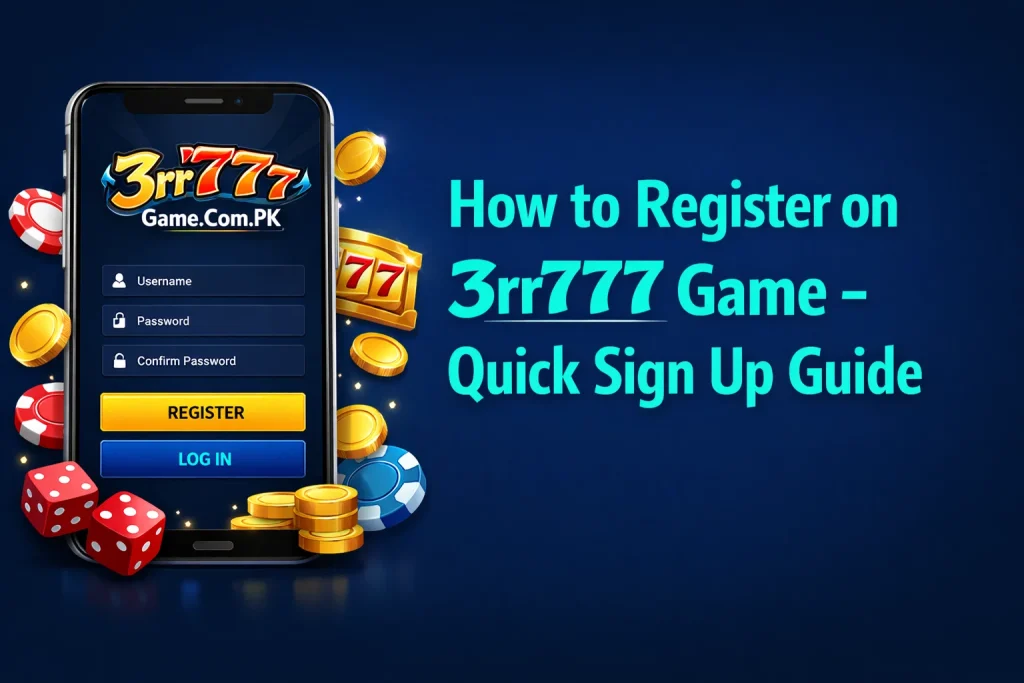 How to Register on 3rr777 Game