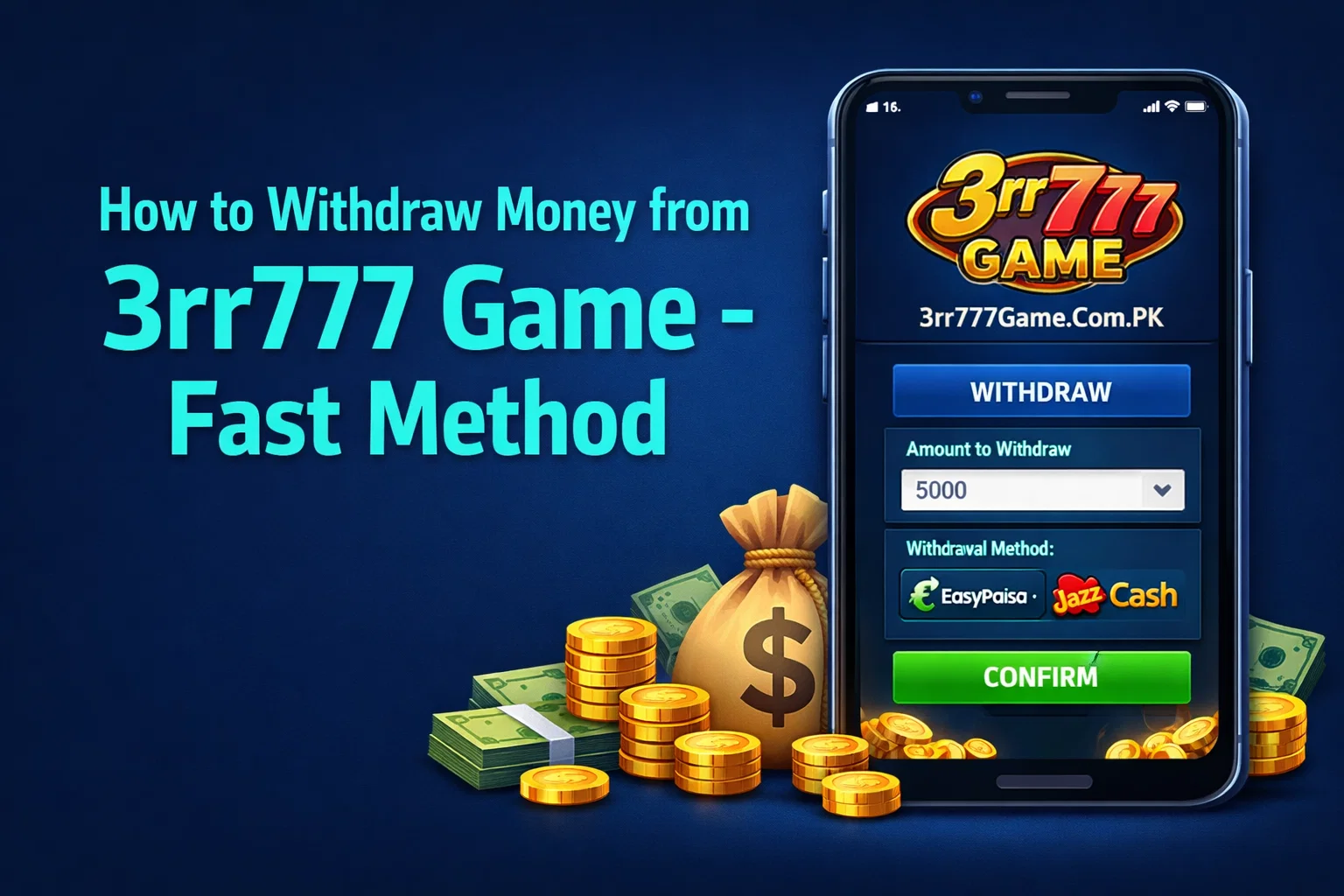 How to Withdraw Money from 3rr777 Game